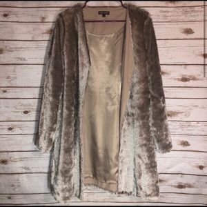 Charming Charlie fringe long jacket